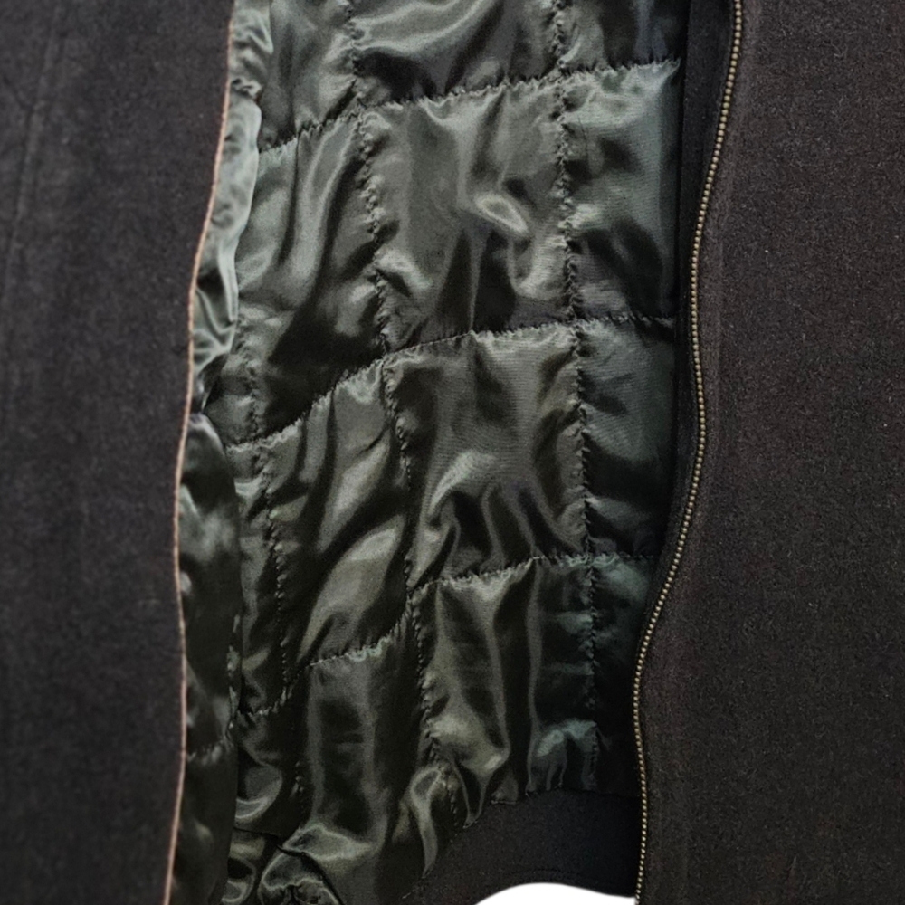 Vintage Columbia Sportswear Wool Blend Quilted Bomber Jacket Brown - Picture 5 of 9